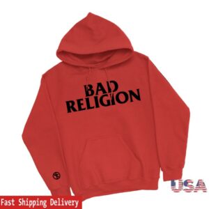 Bad Religion Store Merch Logo Pullover Red Hoodie