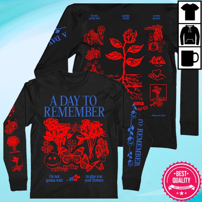 Adtr Store Merch Flowers Long Sleeve Tee Adtr Store Merch Flowers Long Sleeve Tee