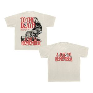 A Day To Remember Adtr Merch Store To The Death Tee Ivory