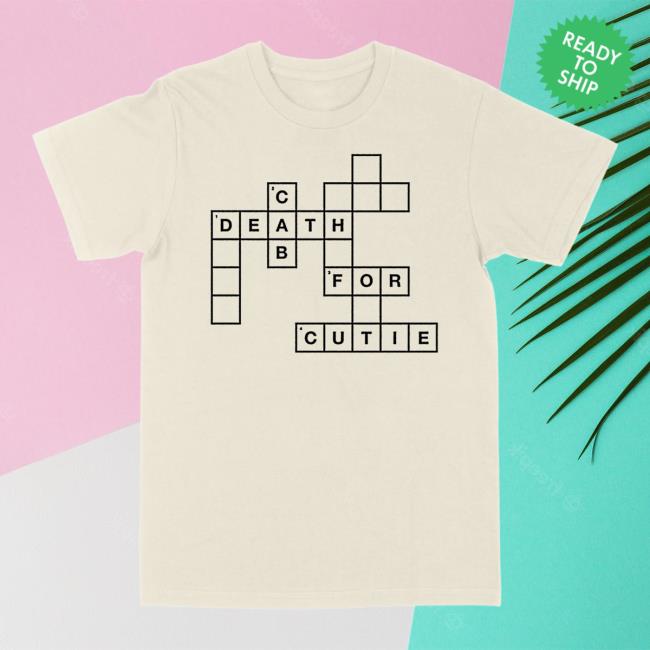 Death Cab For Cutie Merch Store Dcfc Crossword Tee Death Cab For Cutie Merch Store Dcfc Crossword Tee
