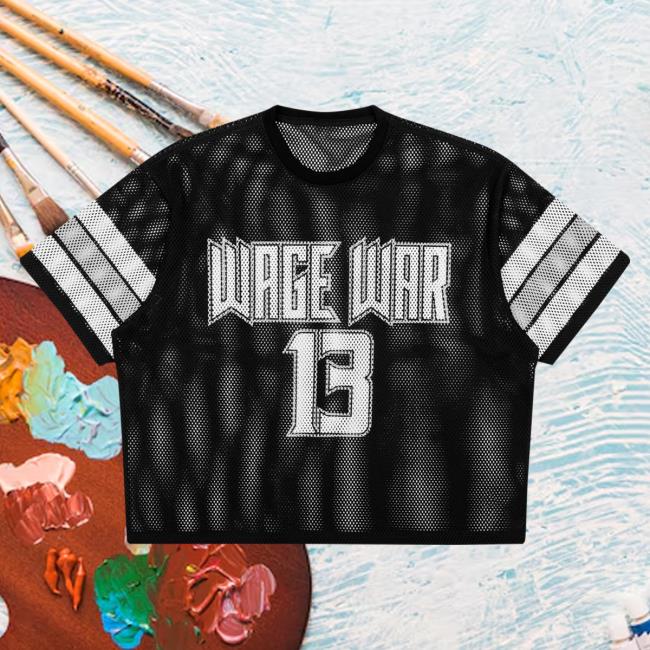 Wage War Merch Store Stigma Cropped Mesh Jersey Wage War Merch Store Stigma Cropped Mesh Jersey