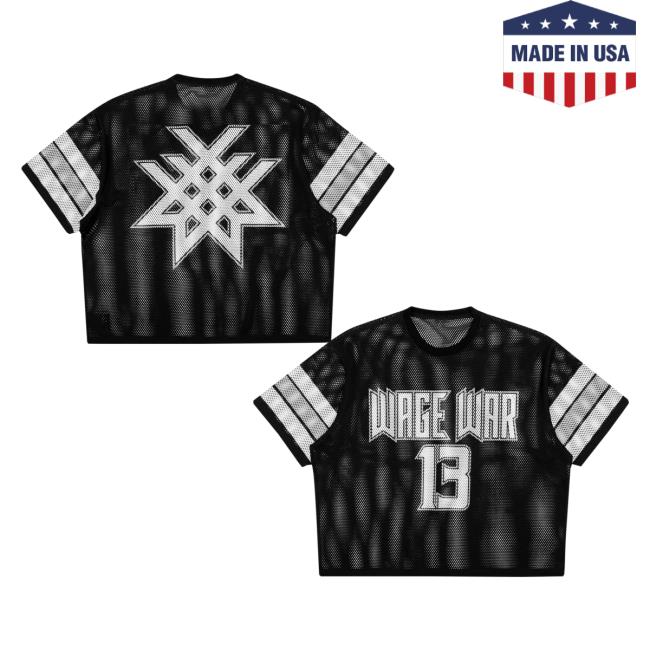 Wage War Merch Store Stigma Cropped Mesh Jersey Wage War Merch Store Stigma Cropped Mesh Jersey