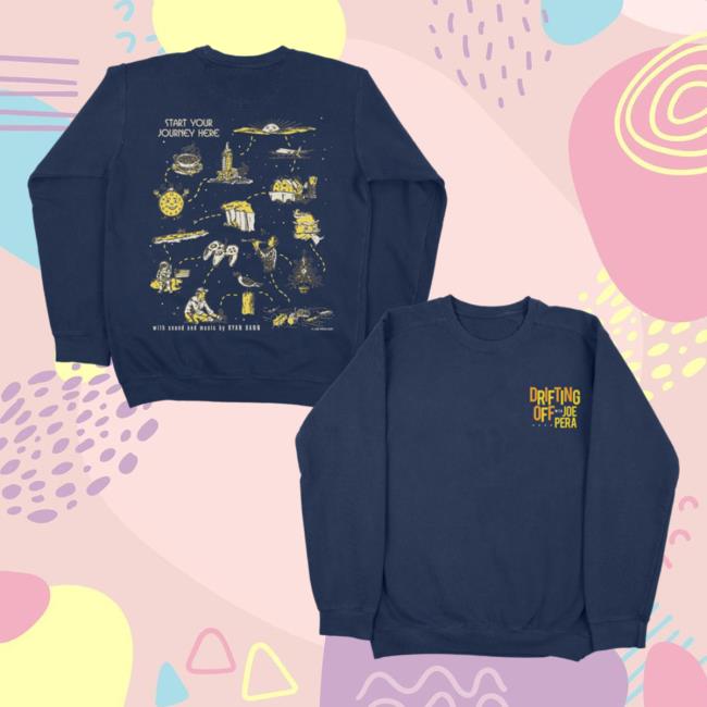 Joe Pera Merch Store Start Your Journey Here Crewneck Joe Pera Merch Store Start Your Journey Here Crewneck