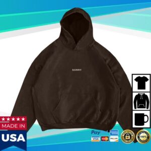 Nf Fear Music Merch Store Premium Heavyweight Brown Sorry Hoodie