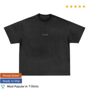 Nf Fear Music Merch Store Vintage Black Fire Photo T-Shirt