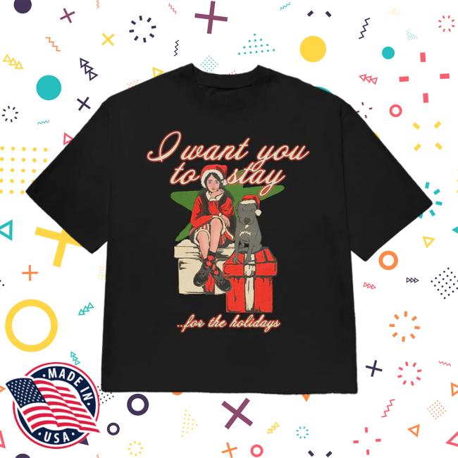 Billie Eilish Merch Store Stay For The Holidays T-Shirt Billie Eilish Merch Store Stay For The Holidays T-Shirt