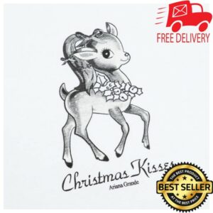 Ariana Grande Store Merch Christmas Kisses Reindeer Crewneck