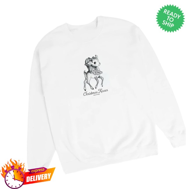 Ariana Grande Store Merch Christmas Kisses Reindeer Crewneck Ariana Grande Store Merch Christmas Kisses Reindeer Crewneck
