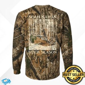 Noah Kahan Store Merch Stick Season Camo Long Sleeve