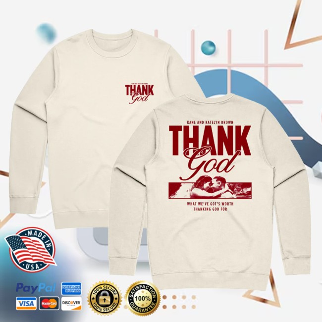 Kane Brown Store Merch Thank God Crewneck Kane Brown Store Merch Thank God Crewneck