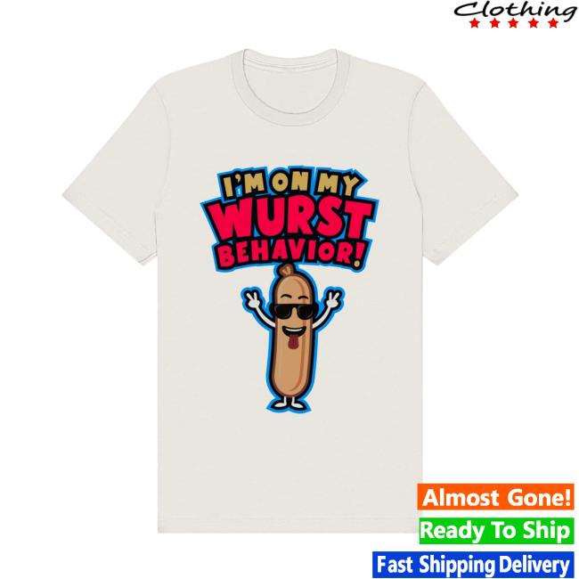 Jonas Brothers Merch Store I’m On My Wurst Behavior Tee Jonas Brothers Merch Store I’m On My Wurst Behavior Tee