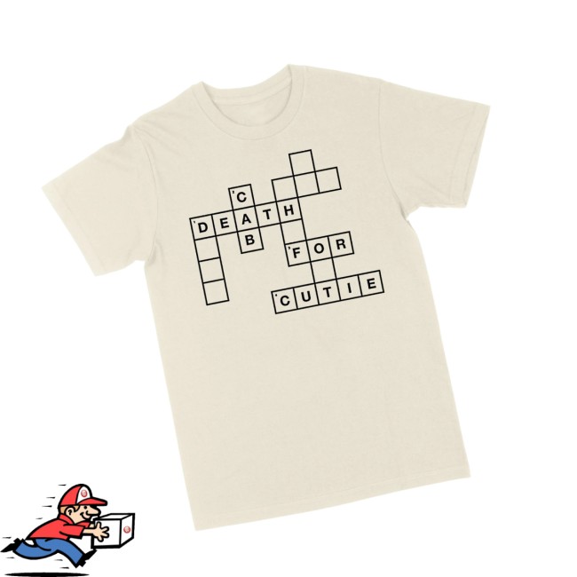 Death Cab For Cutie Store Merch Dcfc Crossword Tee Death Cab For Cutie Store Merch Dcfc Crossword Tee