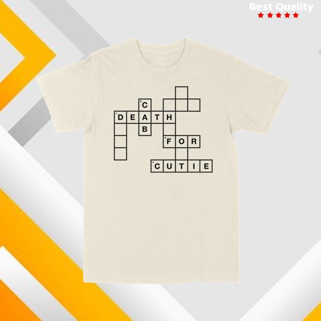 Death Cab For Cutie Store Merch Dcfc Crossword Tee Death Cab For Cutie Store Merch Dcfc Crossword Tee