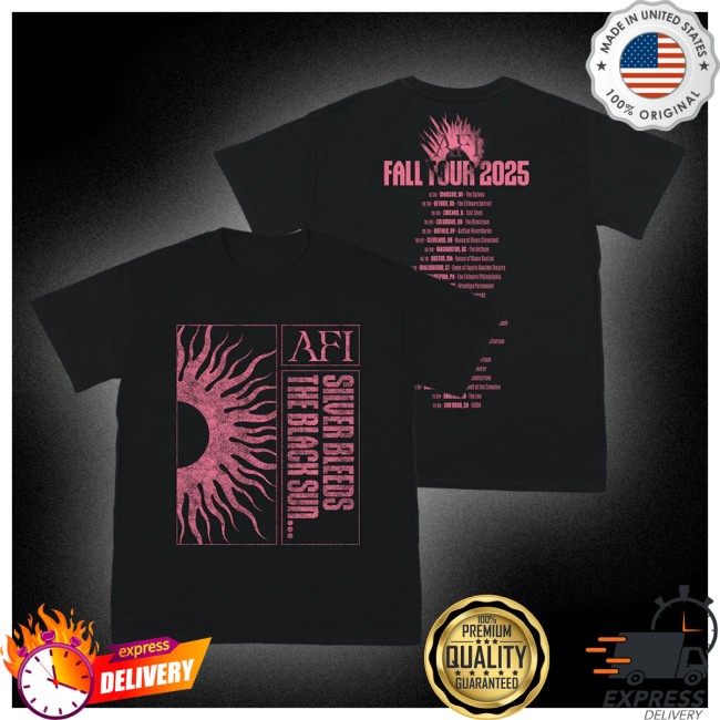 Afi Us Store Merch Silver Bleeds The Black Sun…Tour Tee Afi Us Store Merch Silver Bleeds The Black Sun…Tour Tee