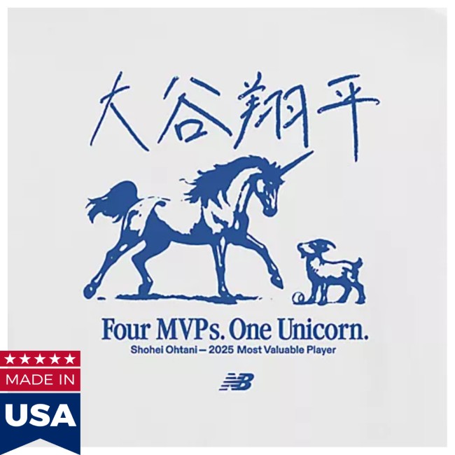 New Balance Store Merch Shohei Ohtani Unicorn T-Shirt 2025 New Balance Store Merch Shohei Ohtani Unicorn T-Shirt 2025