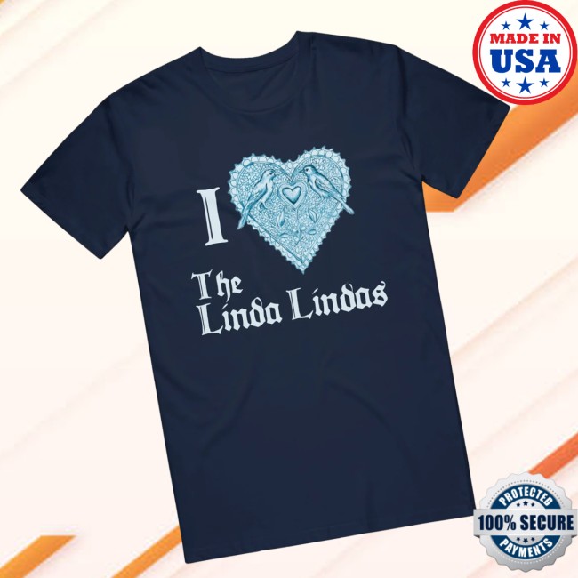 The Linda Lindas Store Merch Bird Heart Navy T-Shirt The Linda Lindas Store Merch Bird Heart Navy T-Shirt