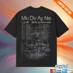 Mudvayne Official Store Merch 25 Years Tour Tee