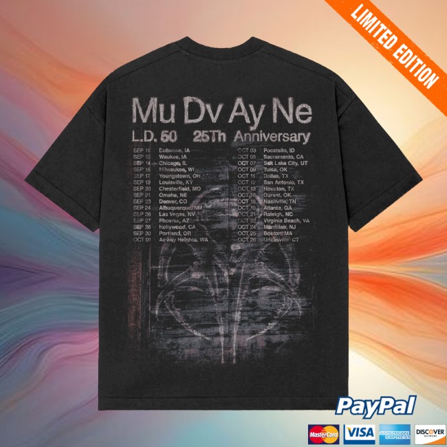 Mudvayne Official Store Merch 25 Years Tour Tee Mudvayne Official Store Merch 25 Years Tour Tee
