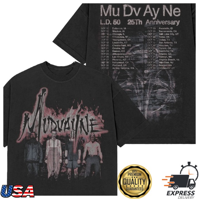 Mudvayne Official Store Merch 25 Years Tour Tee Mudvayne Official Store Merch 25 Years Tour Tee