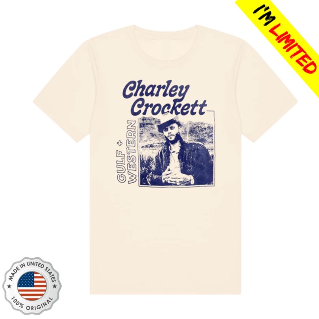 Charley Crockett Store Merch Gulf & Western Natural Tee Charley Crockett Store Merch Gulf & Western Natural Tee