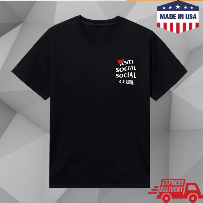 Sanrio Store Merch Anti Social Social Club X Hello Kitty And Friends Black Tee Sanrio Store Merch Anti Social Social Club X Hello Kitty And Friends Black Tee