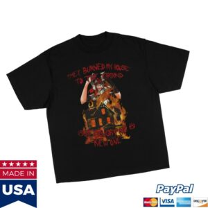 Anarchist Sanctuary Store Merch Burned My House To The Ground Tee