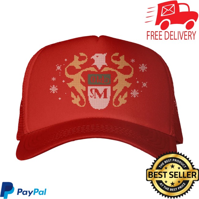 Old Milwaukee Store Merch Vintage Holiday Red Trucker Hat Old Milwaukee Store Merch Vintage Holiday Red Trucker Hat