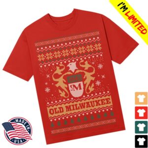 Old Milwaukee Store Merch Vintage Holiday Red Tee