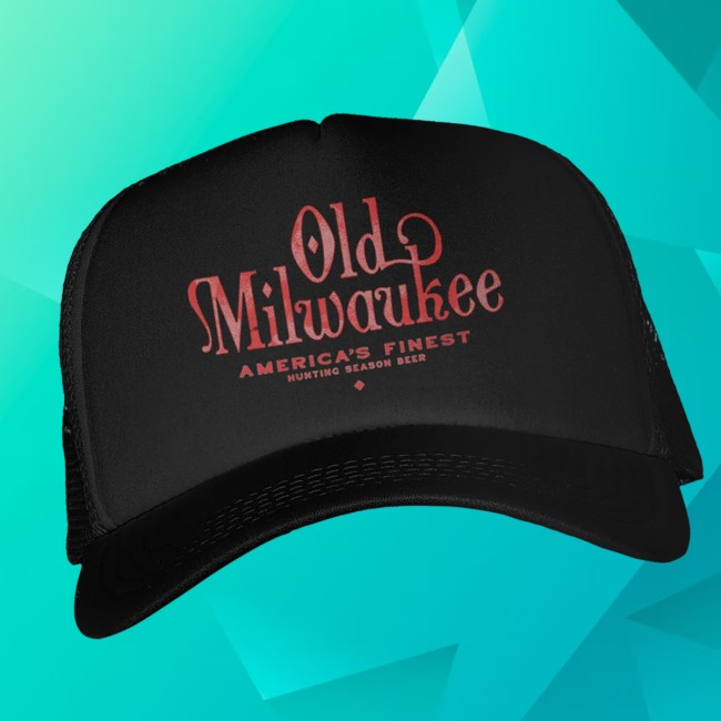 Old Milwaukee Store Merch America’s Finest Black Trucker Hat Old Milwaukee Store Merch America’s Finest Black Trucker Hat