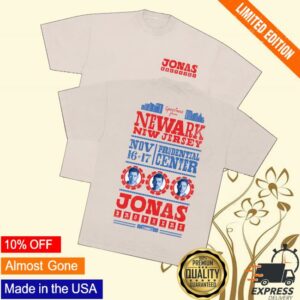 Jonas Brothers Shop Merch Greetings From Your Hometown Newark Nj Shirt