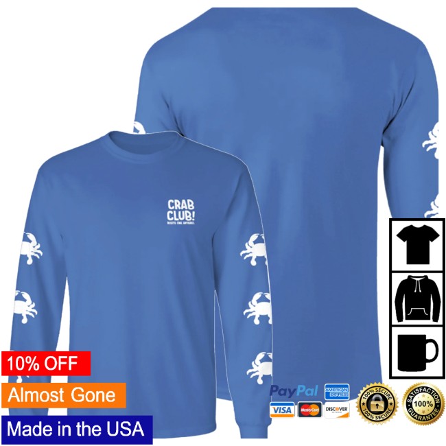 Routeone Apparel Store Merch Crab Club Flo Blue Long Sleeve Shirt Routeone Apparel Store Merch Crab Club Flo Blue Long Sleeve Shirt