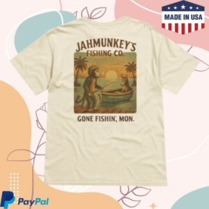 Jahmunkey Store Merch Jahmunkey Gone Fishing Tee