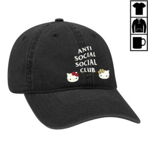 Antisocialsocialclub Merch Store Assc X Hello Kitty Dad Cap