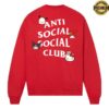 kenny Antisocialsocialclub Merch Store Assc X Hello Kitty Hk Friends Bow Crewneck Reda