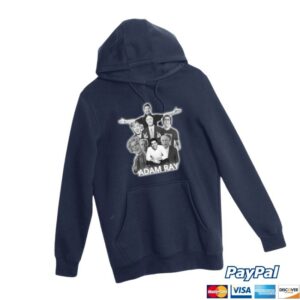 Adamrayshop Store Character Collage Navy Hoodie
