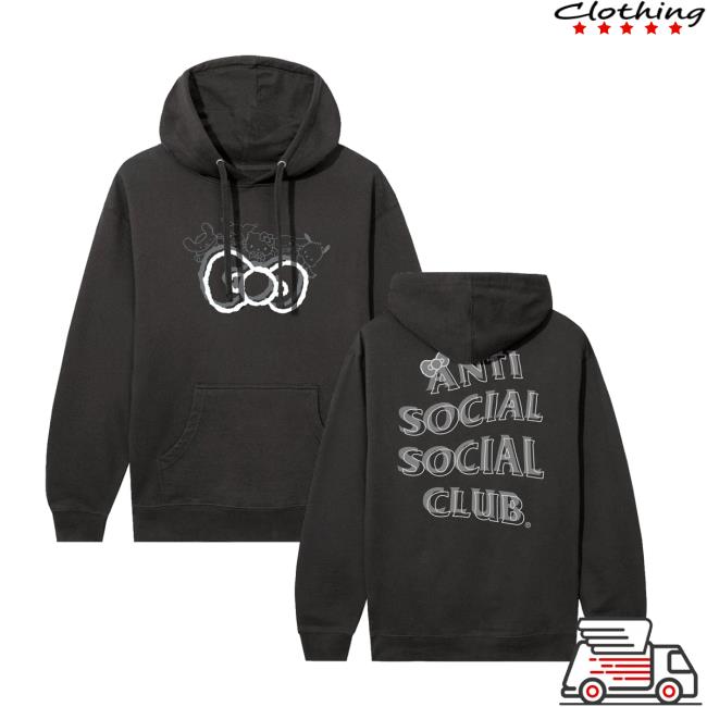 Sanrio Merch Store Anti Social Social Club X Hello Kitty And Friends Big Bow Hoodie Sanrio Merch Store Anti Social Social Club X Hello Kitty And Friends Big Bow Hoodie