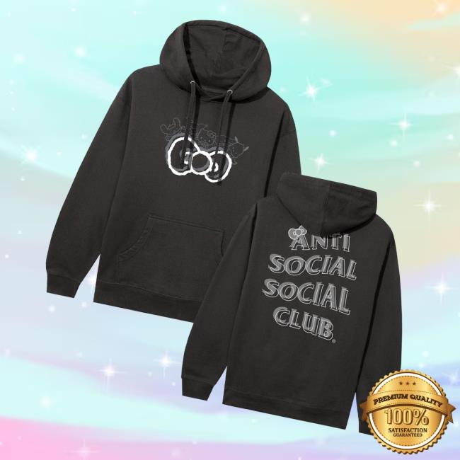 Sanrio Merch Store Anti Social Social Club X Hello Kitty And Friends Big Bow Hoodie Sanrio Merch Store Anti Social Social Club X Hello Kitty And Friends Big Bow Hoodie