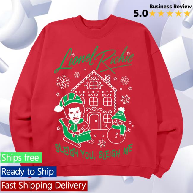 Lionel Richie Merch Store Lionel Richie Sleigh You Sleigh Me Crewneck Red Lionel Richie Merch Store Lionel Richie Sleigh You Sleigh Me Crewneck Red