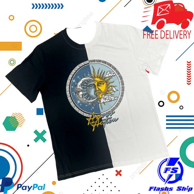 Arrows In Action Store Merch Sun & Moon Split Tee Arrows In Action Store Merch Sun & Moon Split Tee