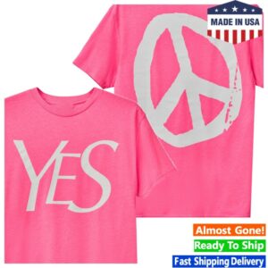 Sportsbanger Store Merch Yes Peace Neon Pink T-Shirt