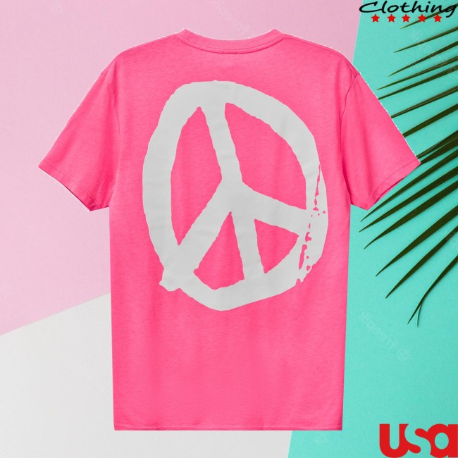 Sportsbanger Store Merch Yes Peace Neon Pink T-Shirt Sportsbanger Store Merch Yes Peace Neon Pink T-Shirt