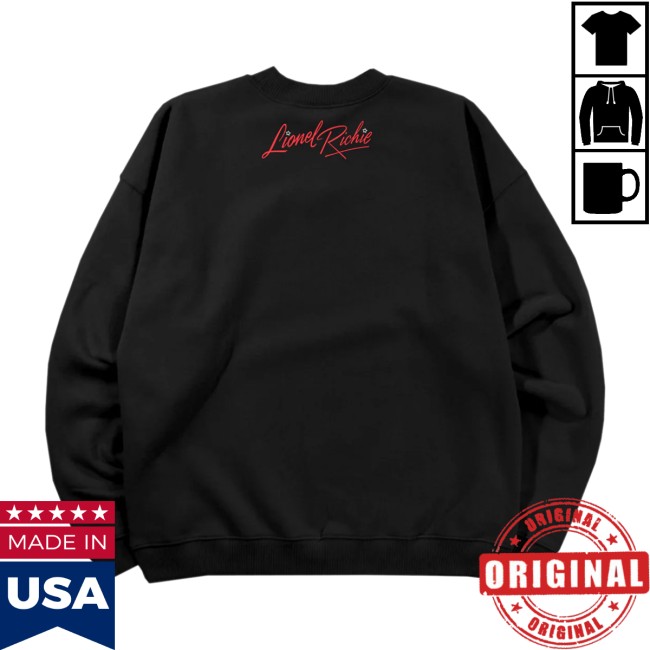 Lionel Richie Store Merch Lionel Richie Sleigh You, Sleigh Me Black Crewneck Lionel Richie Store Merch Lionel Richie Sleigh You, Sleigh Me Black Crewneck