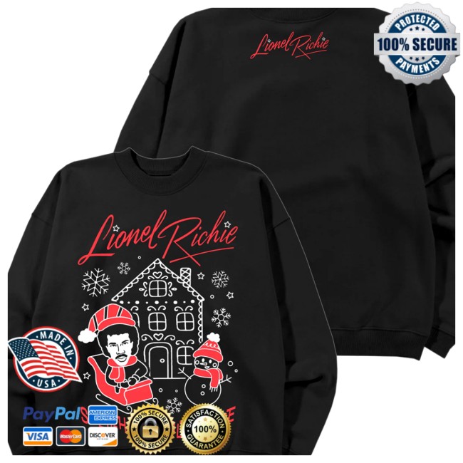 Lionel Richie Store Merch Lionel Richie Sleigh You, Sleigh Me Black Crewneck Lionel Richie Store Merch Lionel Richie Sleigh You, Sleigh Me Black Crewneck