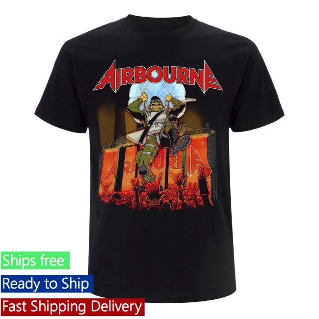 Airbourne Store Merch Scorch Incoming Summer Tour 25 Black Tee Airbourne Store Merch Scorch Incoming Summer Tour 25 Black Tee