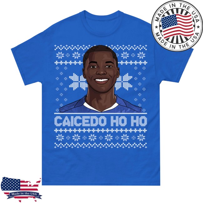 Spoofytees Store Merch Caicedo Ho Ho Moises Caicedo Christmas T Shirt Spoofytees Store Merch Caicedo Ho Ho Moises Caicedo Christmas T Shirt