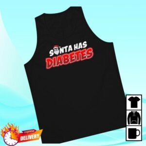 Papa Swolio Store Merch Santa Has Diabetes Premium Tank Top