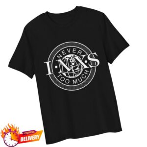 Inxs Store Merch Never Too Much Black T-Shirt