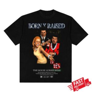 Born X Raised Merch Store Casino Tee Black