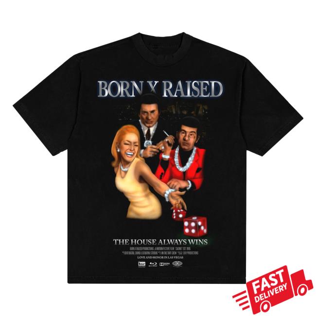Born X Raised Merch Store Casino Tee Black Born X Raised Merch Store Casino Tee Black