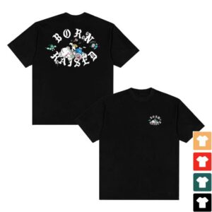 Born X Raised Merch Store Vargas Rocker Tee Black